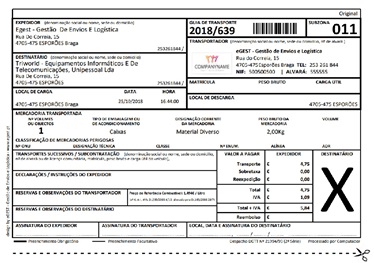 Imprima as suas guias em qualquer local, em diferentes formatos (duas guias por página A4).